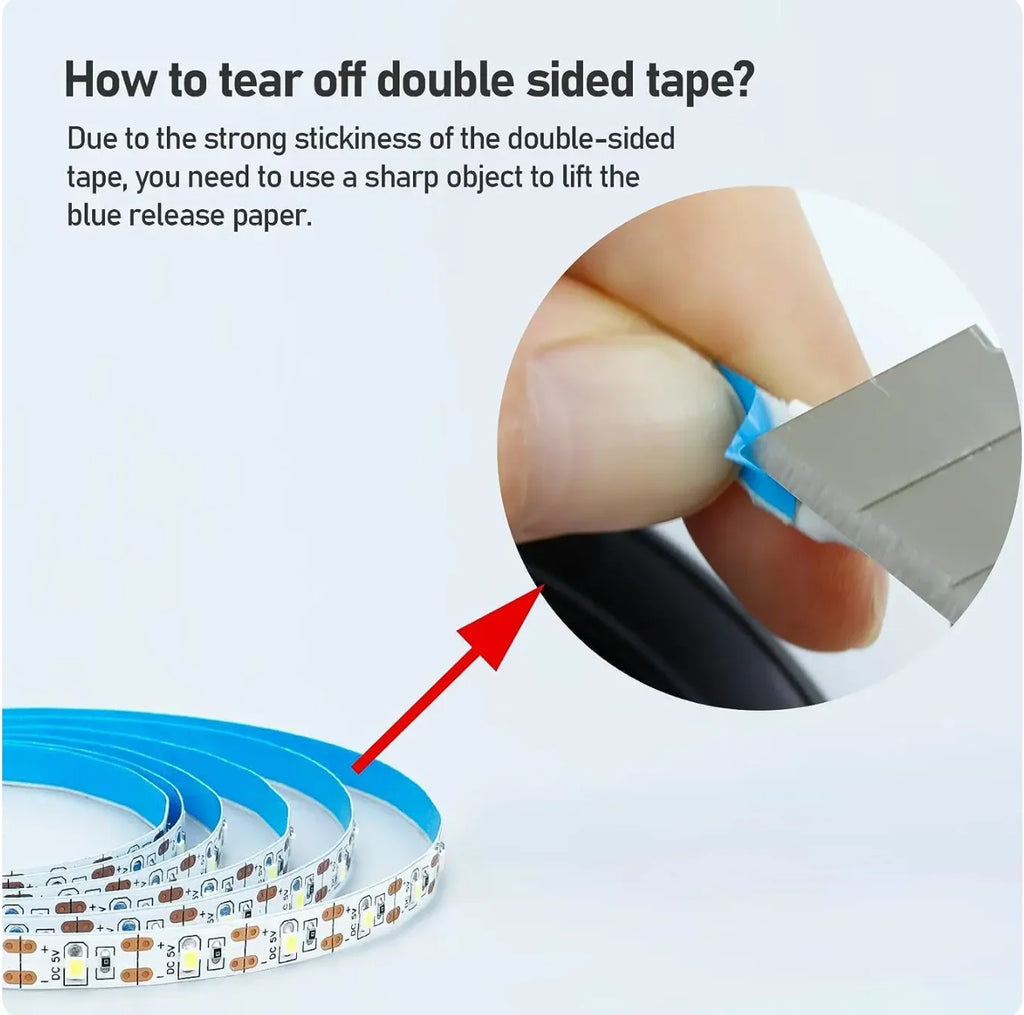 DC 5V USB LED Strips 2835 White Warm White LED Strip