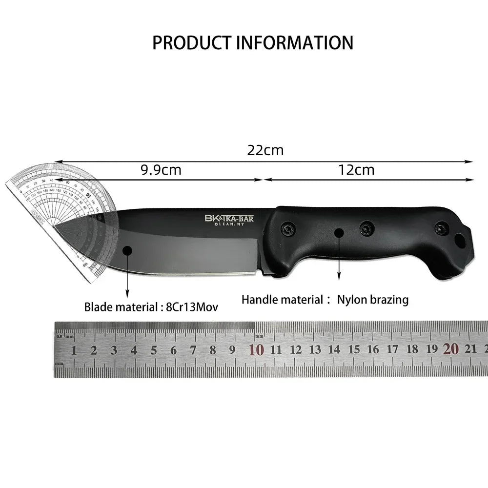NEW KB Fixed Blade Knife BK2 Outdoor Camping Knife