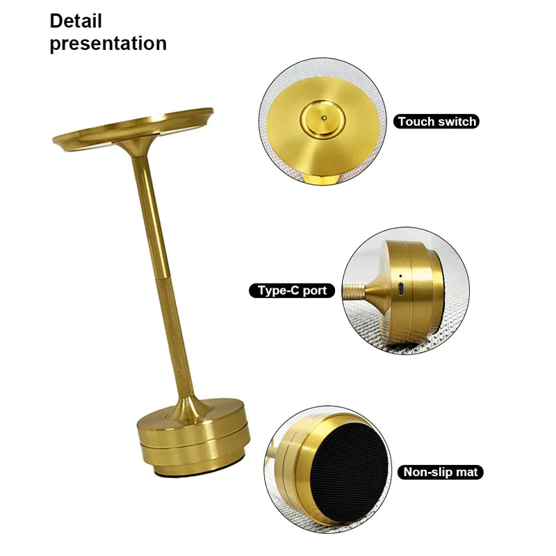 Lamp LED Night Light Brightness Stepless Adjustment 3 Color Dimming