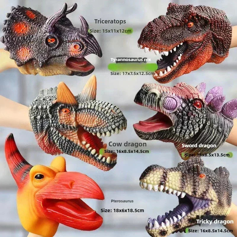 Hand Puppets Dinosaur Head Model Toy T-Rex Dinosaur World
