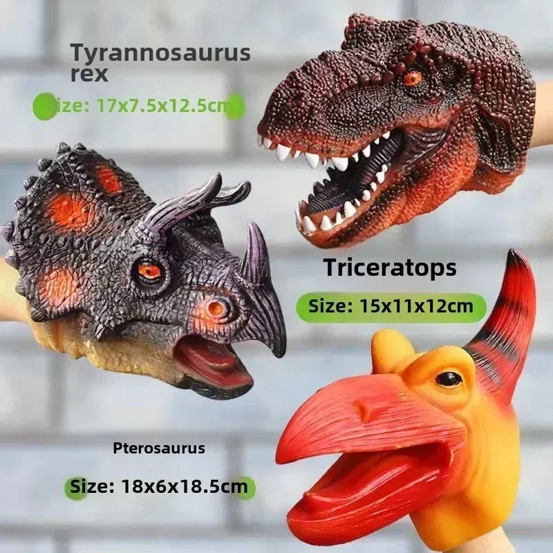 Hand Puppets Dinosaur Head Model Toy T-Rex Dinosaur World