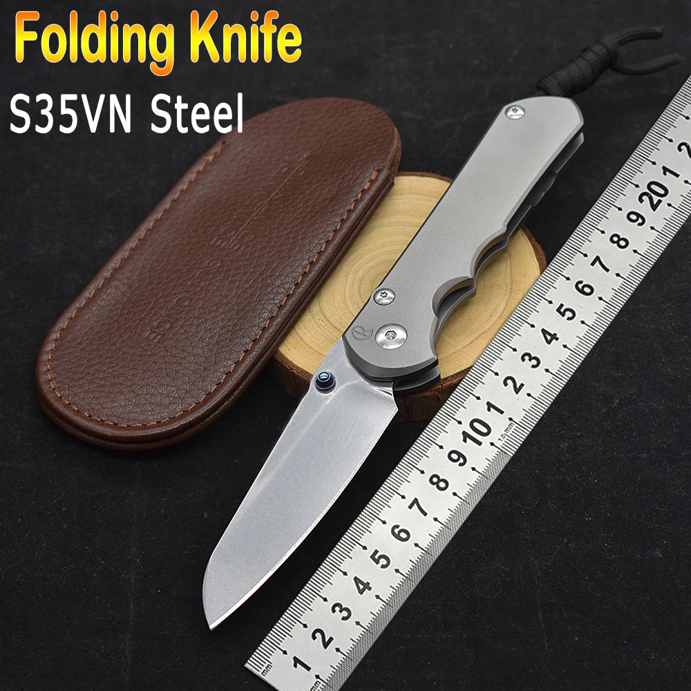 Chris Reeve CR S35VN Blade Ball Bearing  Stone Wash
