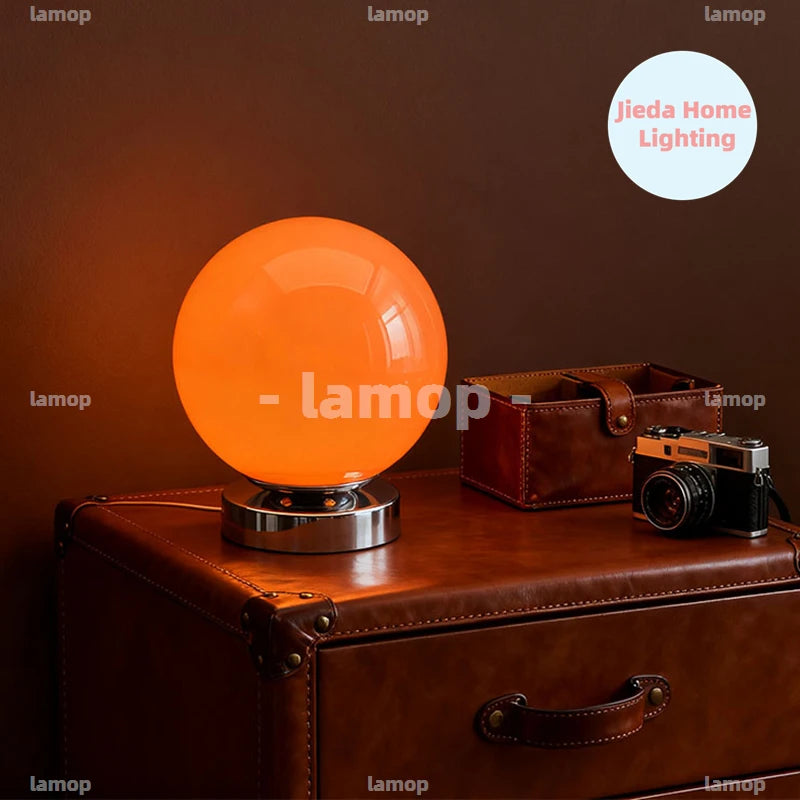 Murano Glass Desk Lamp USB Powered Glass Table