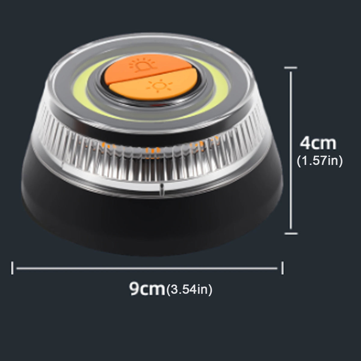 Car Emergency Beacon Light with 2 Light Modes Battery