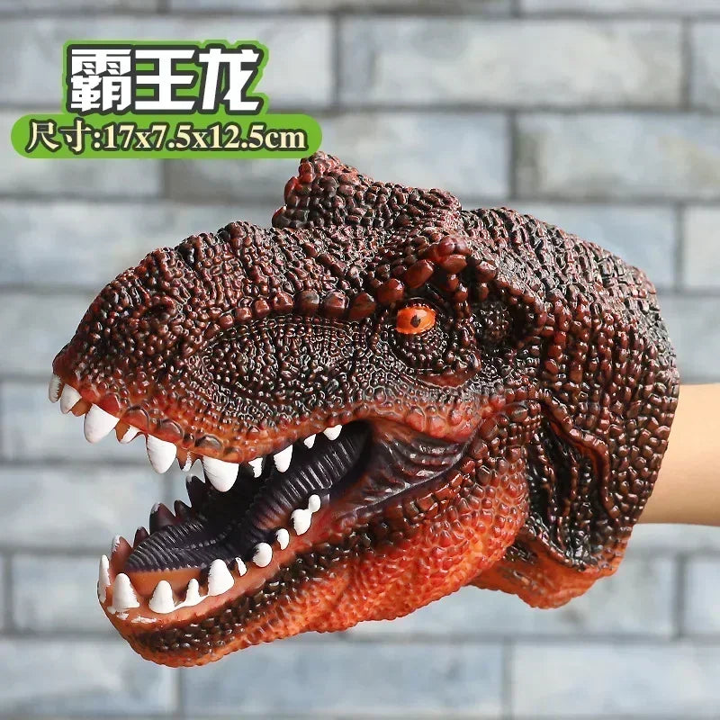 Hand Puppets Dinosaur Head Model Toy T-Rex Dinosaur World