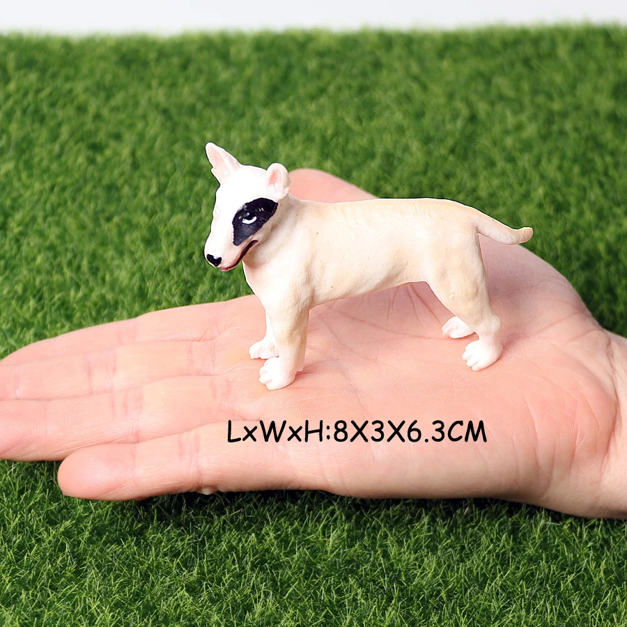 Realistic Dog Animal Figurine Set Retriever Shepherd Saint
