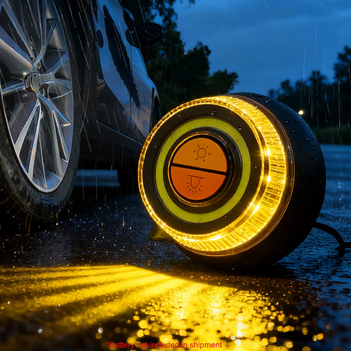 Car Emergency Beacon Light with 2 Light Modes Battery
