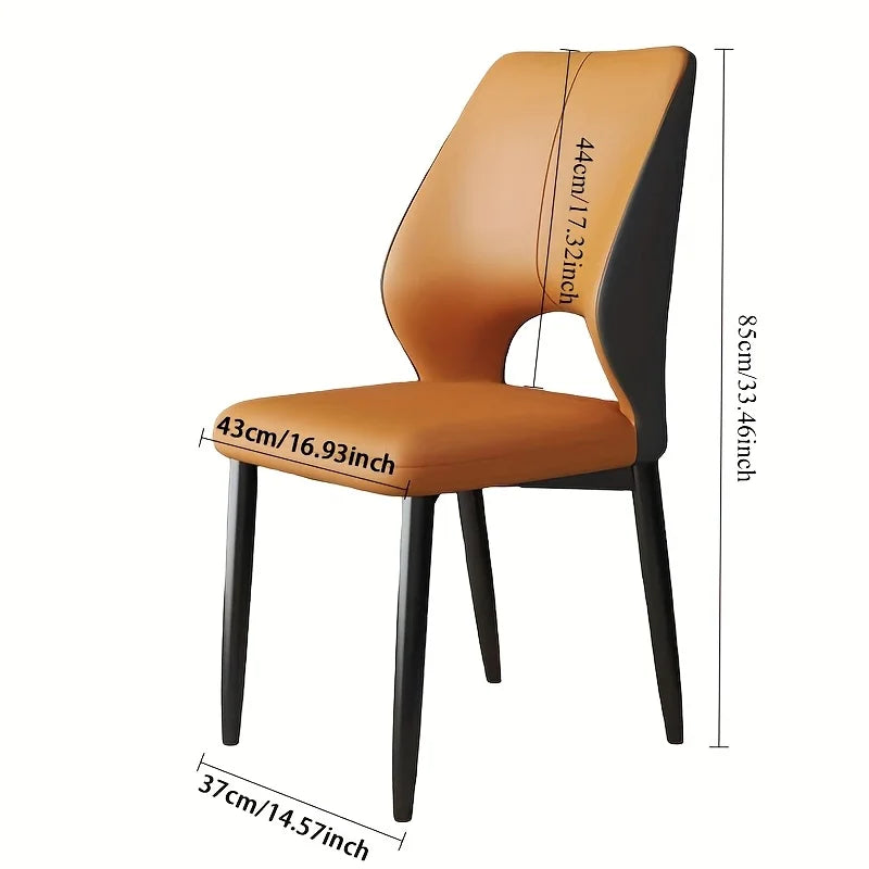 Italian Luxury Dining Chair Home Simple Modern Leisure Armchair