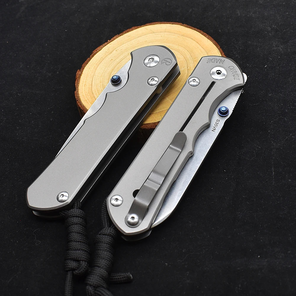 Chris Reeve CR S35VN Blade Ball Bearing  Stone Wash