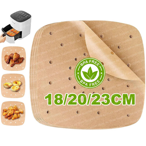 Air Fryer Disposable Paper Liners Non-Stick Perforated Parchment