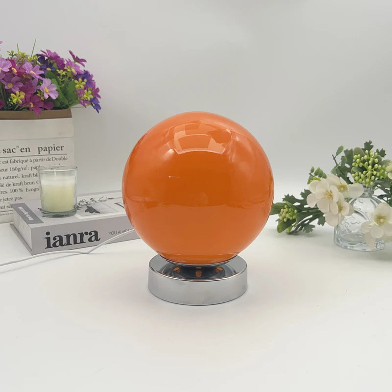Murano Glass Desk Lamp USB Powered Glass Table
