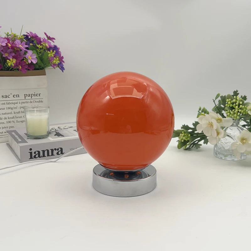 Murano Glass Desk Lamp USB Powered Glass Table