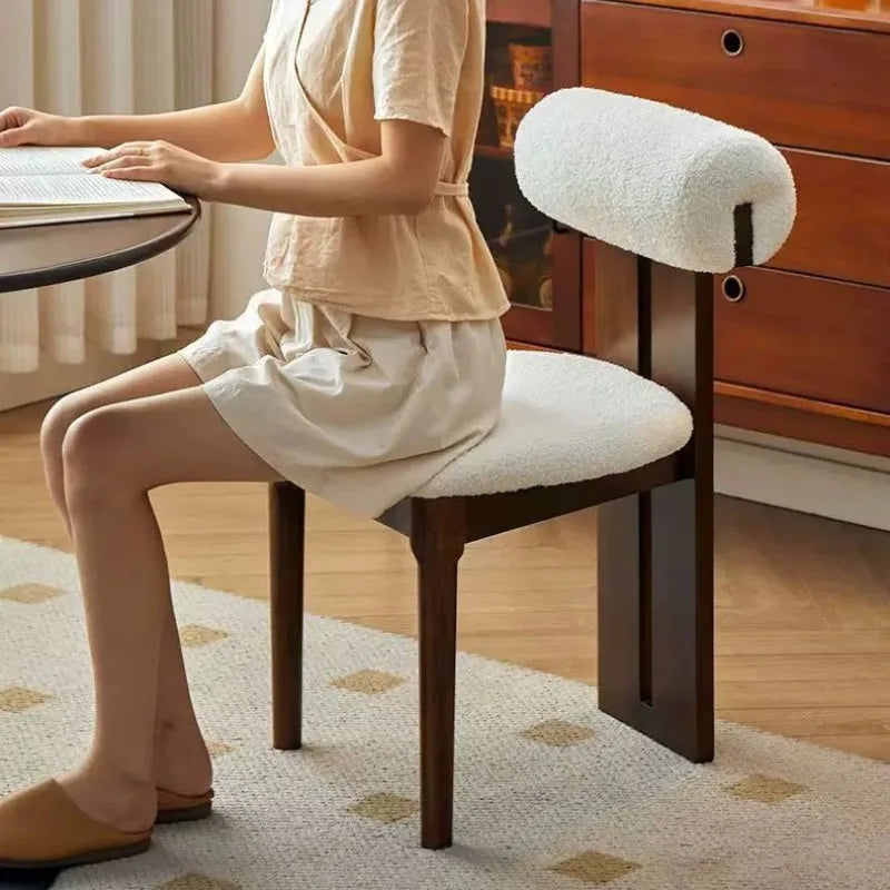 Nordic Light Luxury Solid Wood Dining Chair
