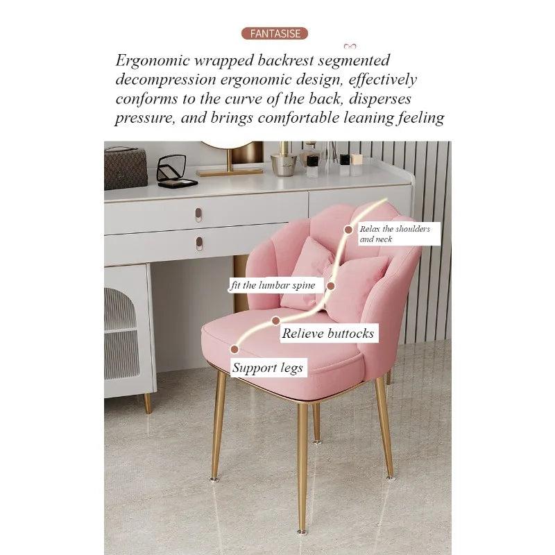 Makeup chair simple Internet celebrity stool backrest girls