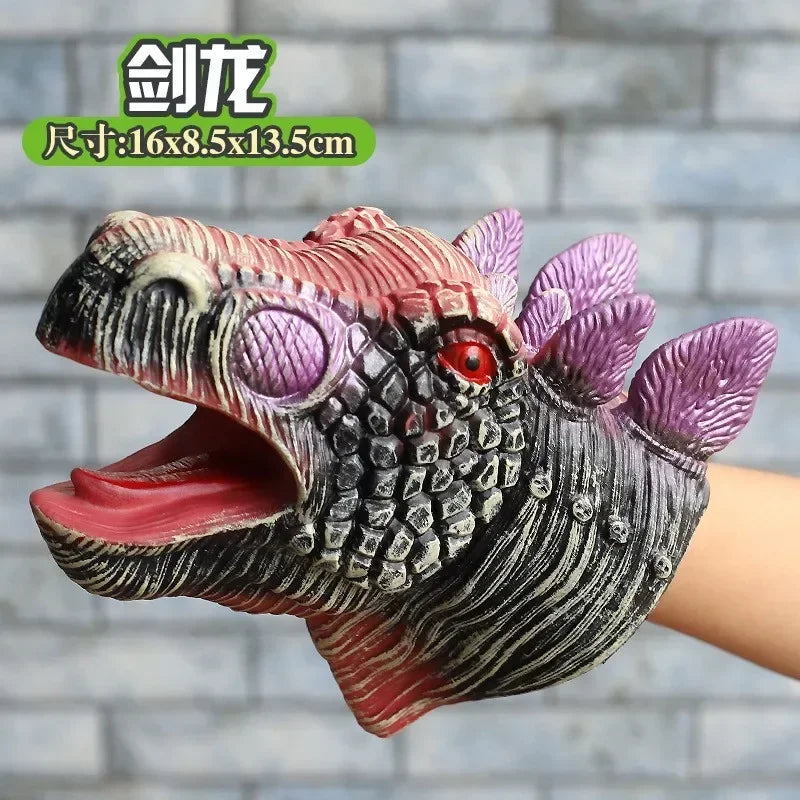 Hand Puppets Dinosaur Head Model Toy T-Rex Dinosaur World