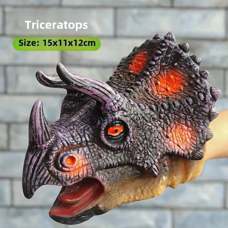 Hand Puppets Dinosaur Head Model Toy T-Rex Dinosaur World