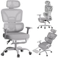 FRODROVIA Mesh Office Chair, Ergonomic Computer Chair with Footrest