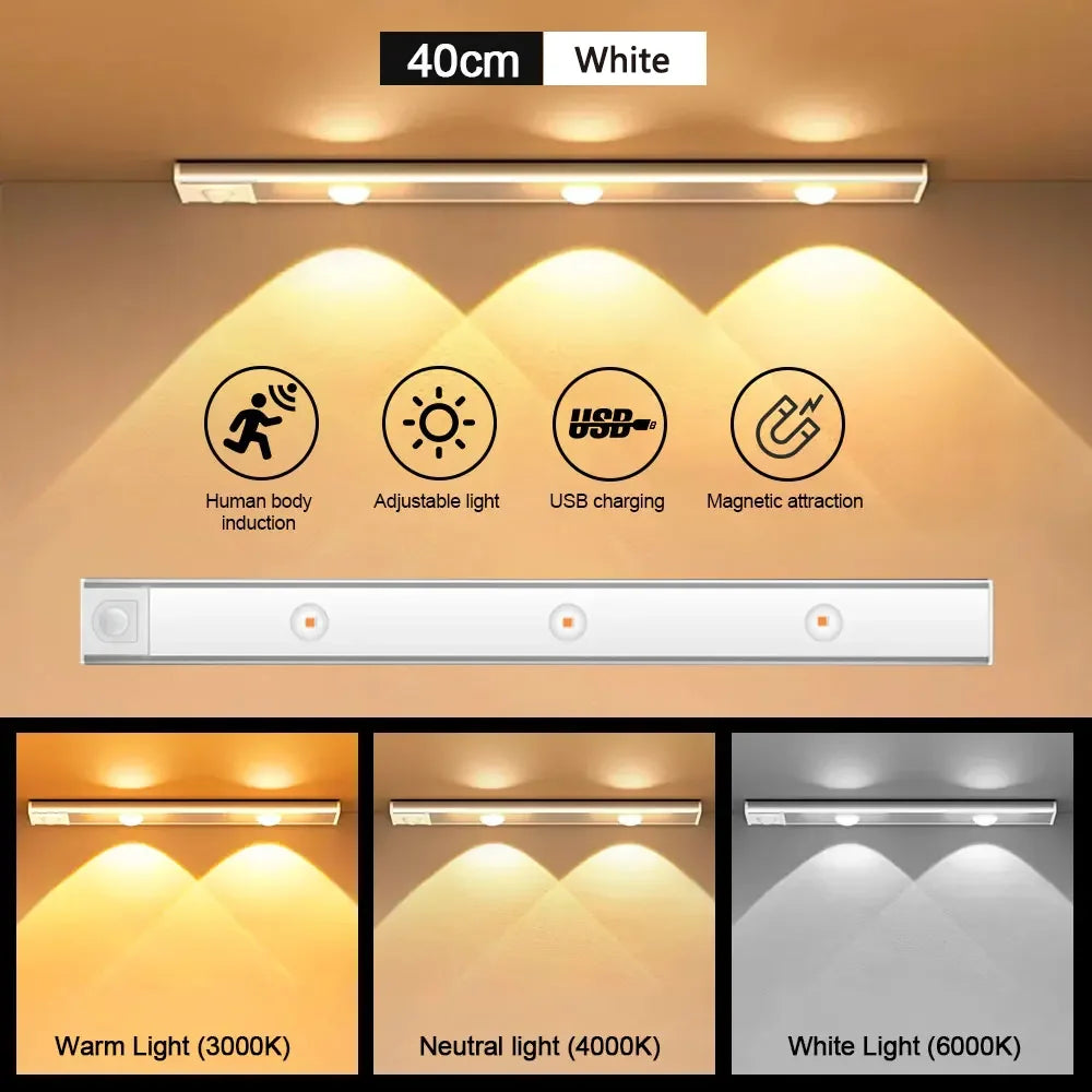 LED Night Light USB Motion Sensor Wireless Ultra Thin