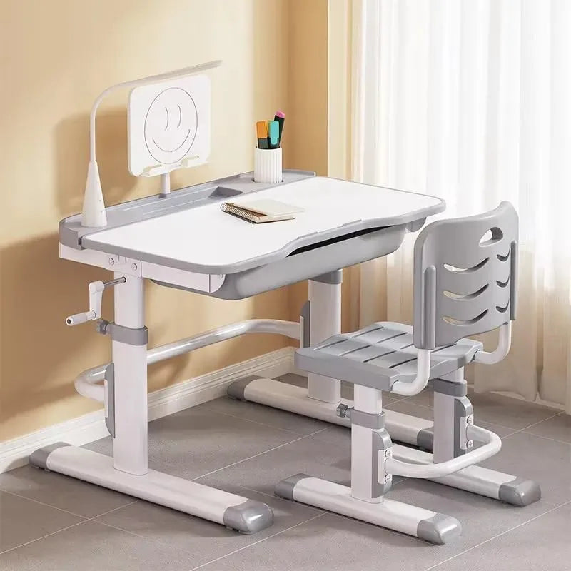 Kids Adjustable Study Desk and Chair Set Tilting Children’s