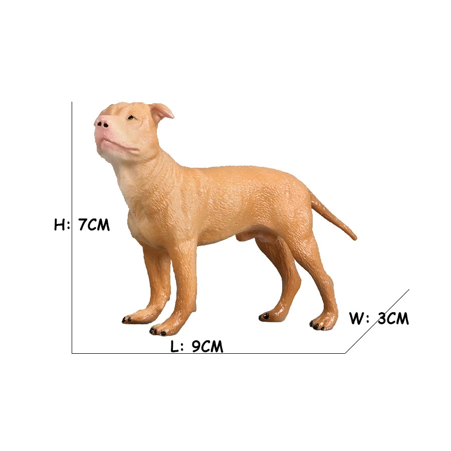 Realistic Dog Animal Figurine Set Retriever Shepherd Saint