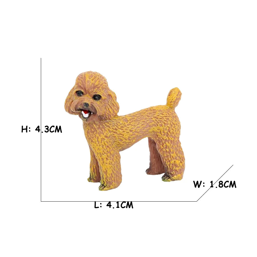 Realistic Dog Animal Figurine Set Retriever Shepherd Saint