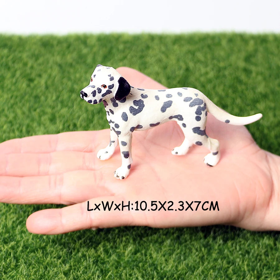 Realistic Dog Animal Figurine Set Retriever Shepherd Saint