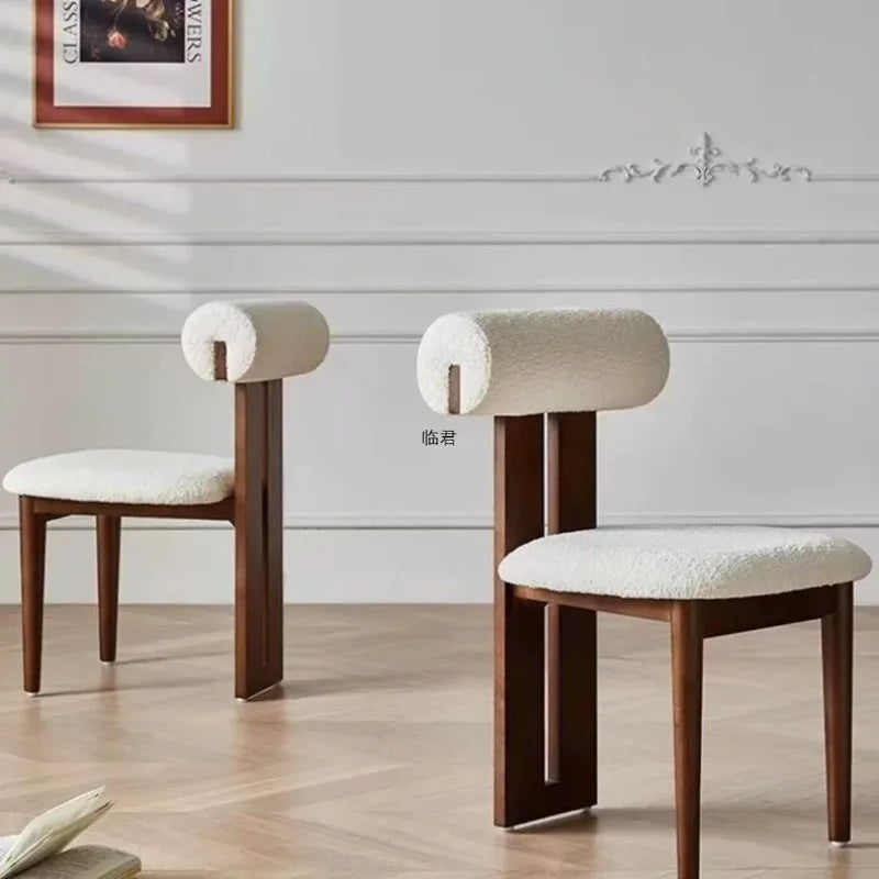 Nordic Light Luxury Solid Wood Dining Chair