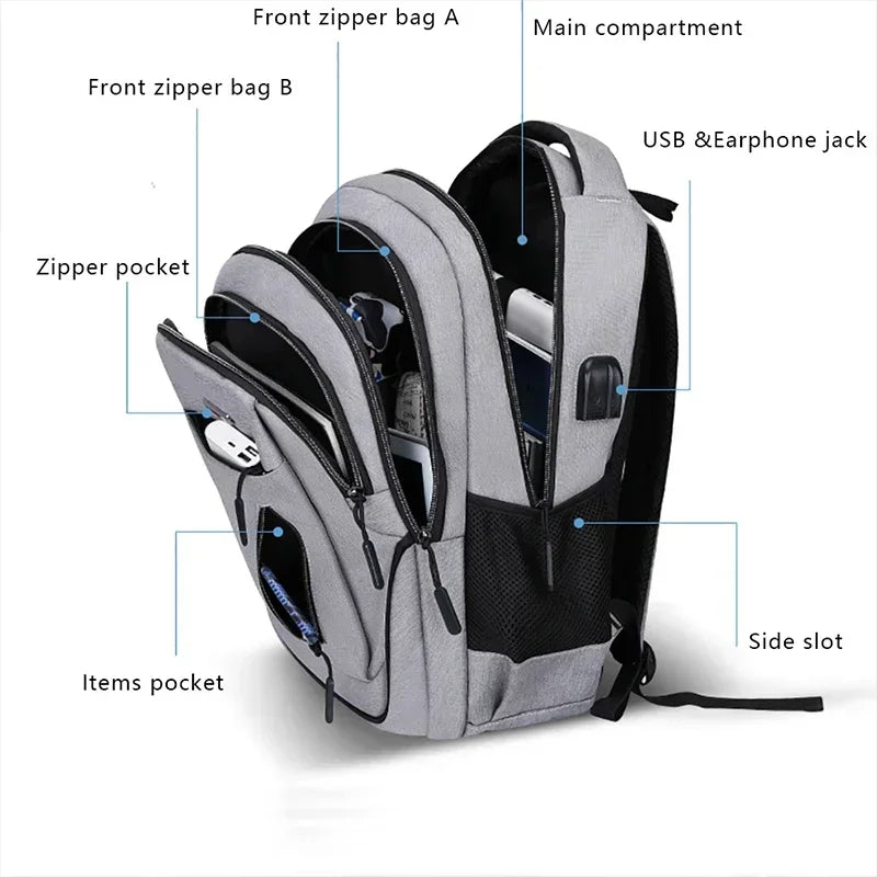 Large Capacity Backpack Men Laptop Backpacks