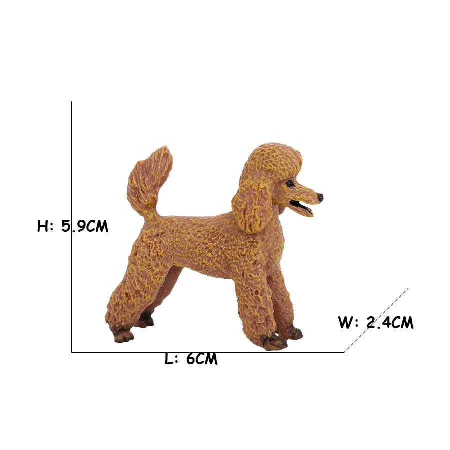 Realistic Dog Animal Figurine Set Retriever Shepherd Saint