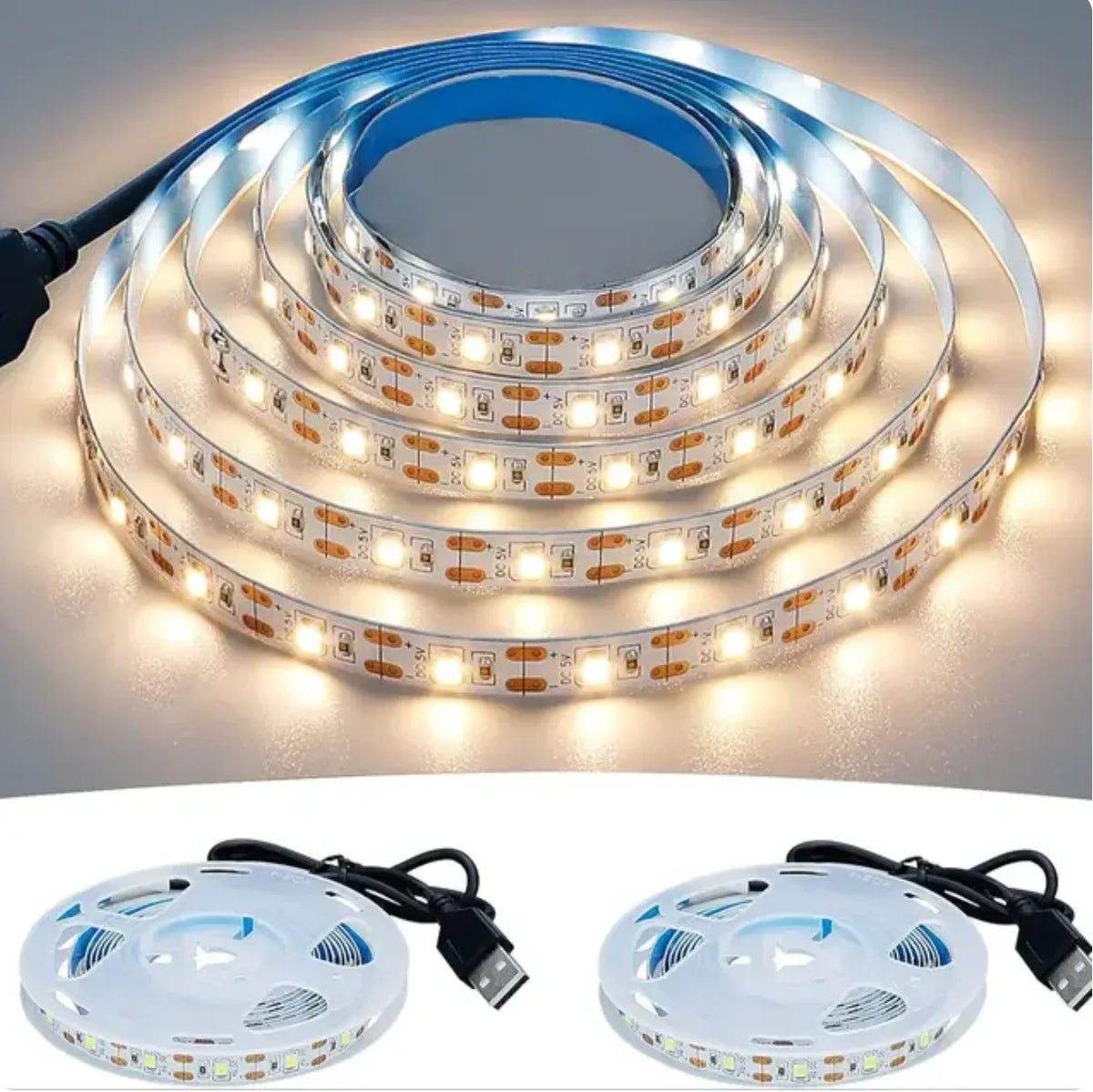 DC 5V USB LED Strips 2835 White Warm White LED Strip