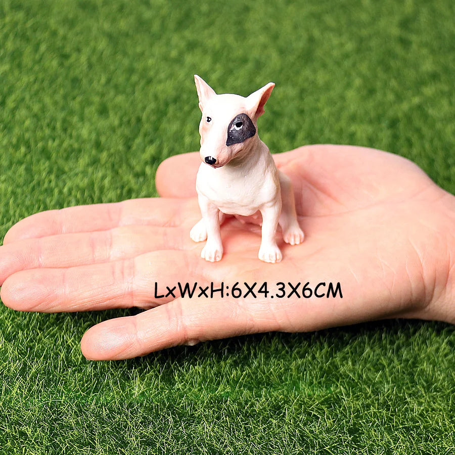 Realistic Dog Animal Figurine Set Retriever Shepherd Saint