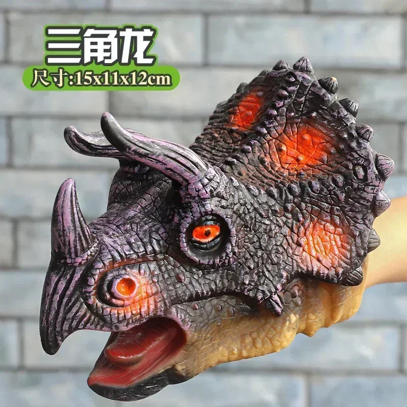 Hand Puppets Dinosaur Head Model Toy T-Rex Dinosaur World