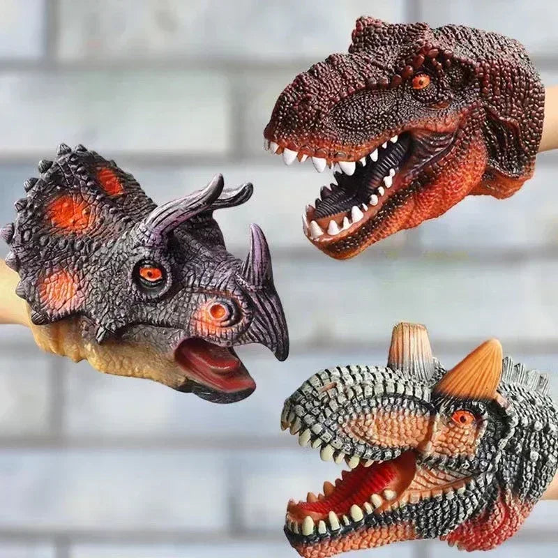 Hand Puppets Dinosaur Head Model Toy T-Rex Dinosaur World