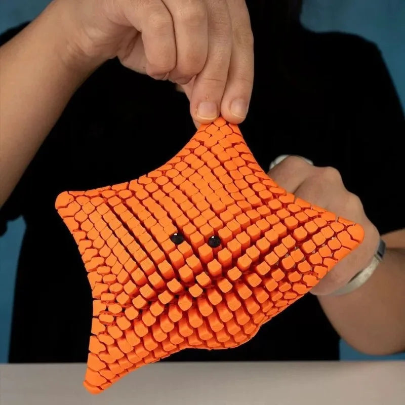 Fidget Toy Flexible Desk Decor 3D Printed Articulated