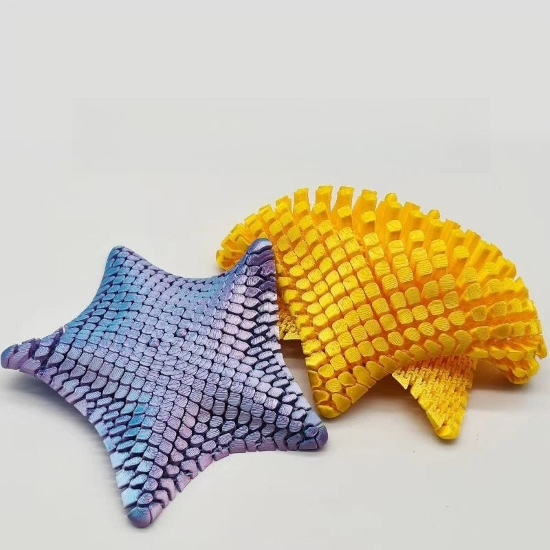 Fidget Toy Flexible Desk Decor 3D Printed Articulated
