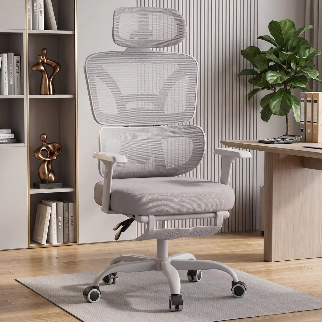 FRODROVIA Mesh Office Chair, Ergonomic Computer Chair with Footrest