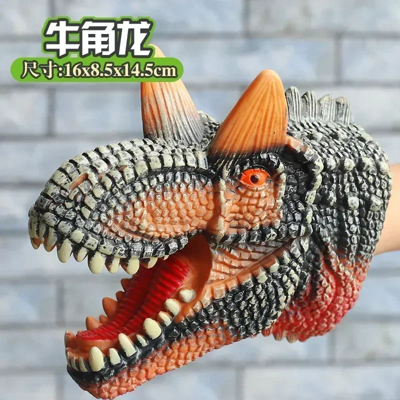 Hand Puppets Dinosaur Head Model Toy T-Rex Dinosaur World